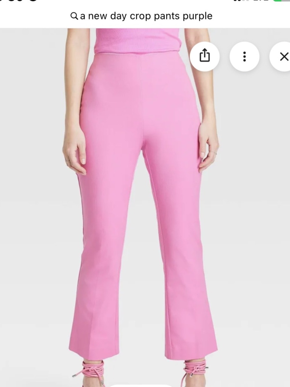 a new day Pink High-Rise Slim Kick Flare Pants